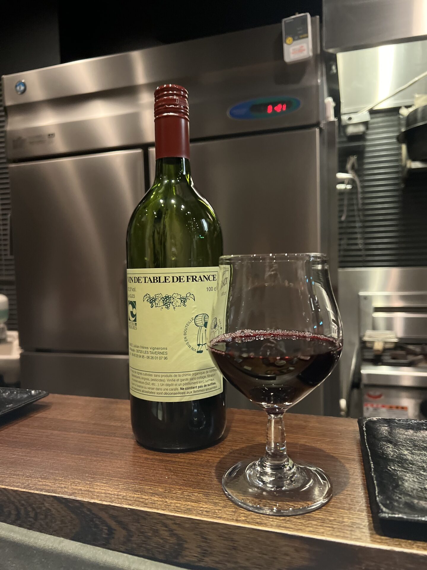 串焼割烹 味道 みどう 東日本橋 ナチュールワイン 赤 VIN DE TABLE DE FRANCE